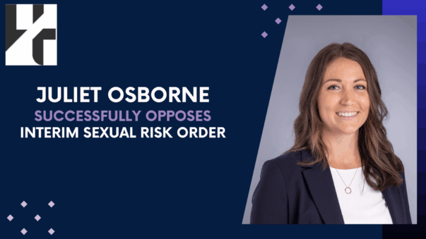 Juliet Osborne Successfully Opposes Interim Sexual Risk Order Application by the Police Image